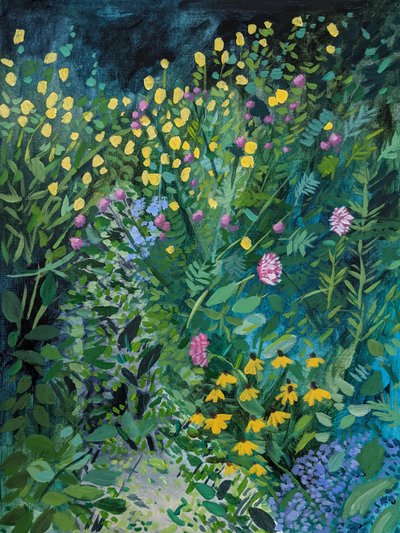 Vibrant Summer Garden by Claire Whitehead