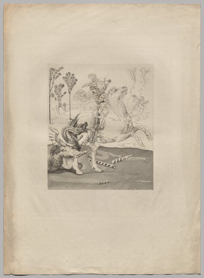 St. George and the Dragon by Claude Ferdinand Gaillard