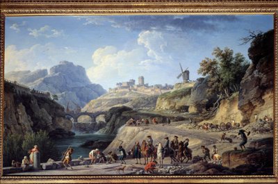 Construction of a Large Road by Claude Joseph Vernet