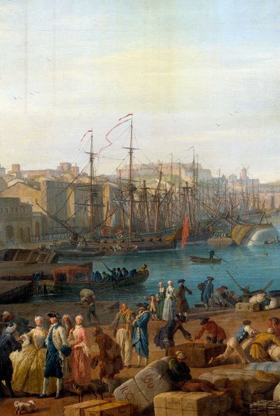 The Port of Marseille in the 18th Century (detail) by Claude Joseph Vernet