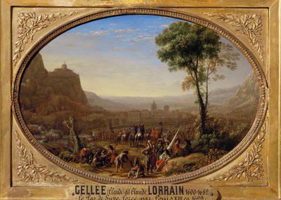 Louis XIII takes the pass at Suse by Claude Lorrain (1600-82)