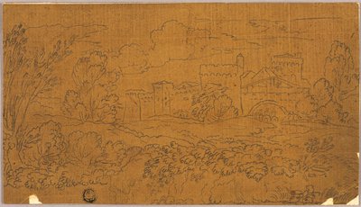 Landscape with Walled Town by Claude Lorrain