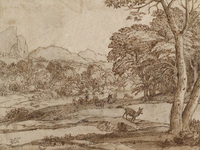 Landscape with a Herd of Deer by Claude Lorrain