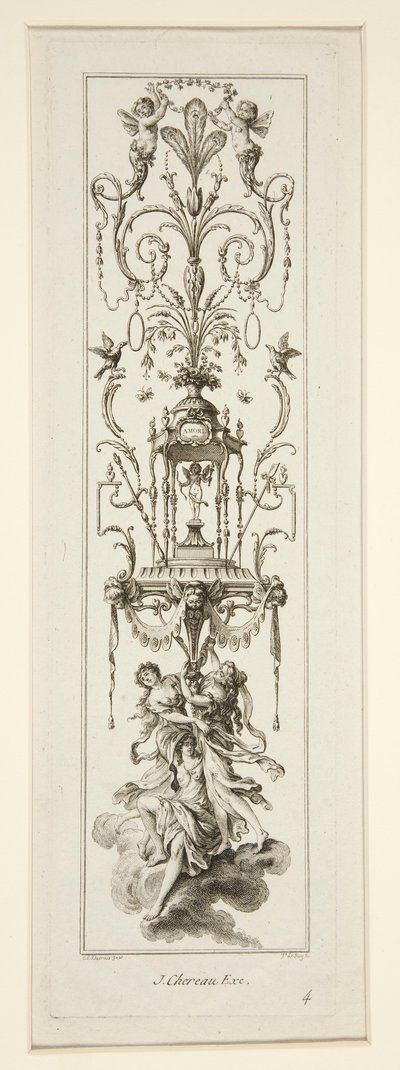 Title Page and Three Sheets from Cahier d by Claude Louis Desrais