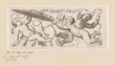 Three Putti with Cardinal