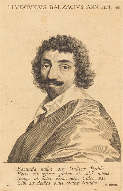 Jean-Louis Guez de Balzac by Claude Mellan