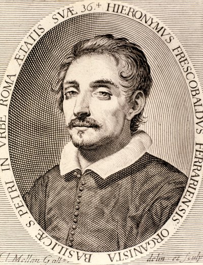 Portrait of Girolamo Frescobaldi by Claude Mellan