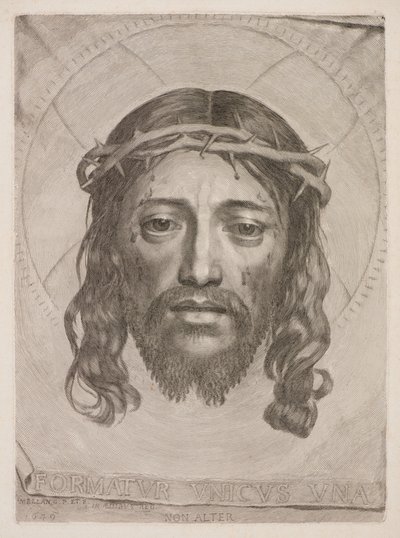The Vernicle of Veronica by Claude Mellan