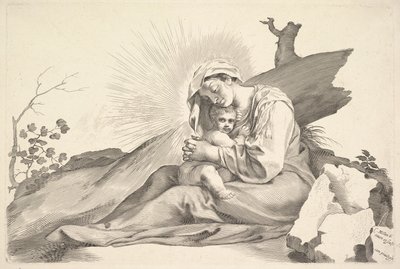 Virgin and Child by Claude Mellan