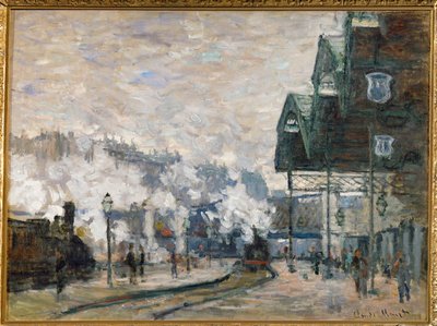 Gare St. Lazare, the Docks of the West by Claude Monet