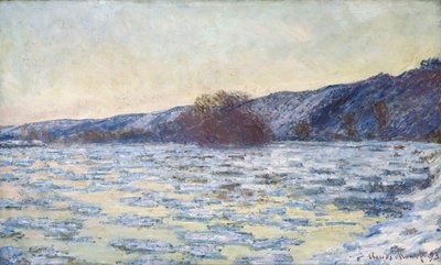 Ice Floes at Twilight by Claude Monet