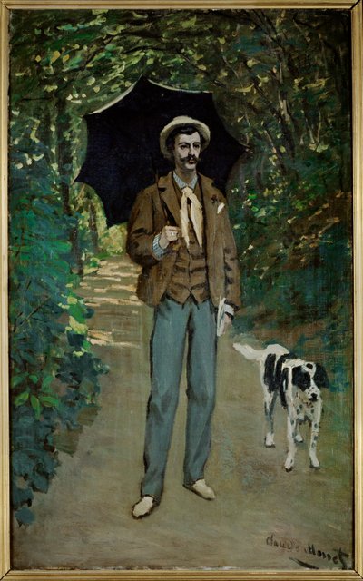 The Man with the Umbrella by Claude Monet