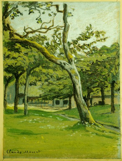 Normandy Farm Under the Trees by Claude Monet