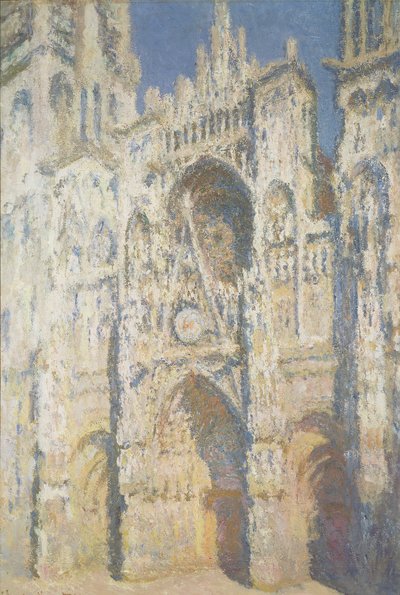 Rouen Cathedral in Full Sunlight: Harmony in Blue and Gold, 1894 by Claude Monet