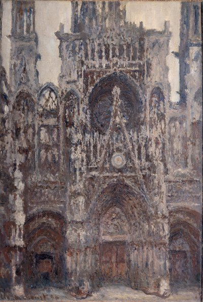 Rouen Cathedral, the Portal, Brown Harmony by Claude Monet
