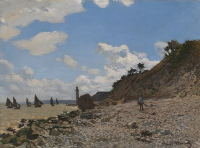 The Beach at Honfleur by Claude Monet