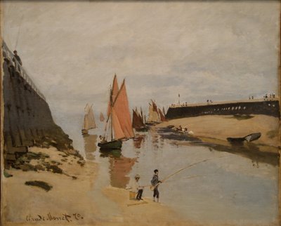 The Harbour at Trouville by Claude Monet
