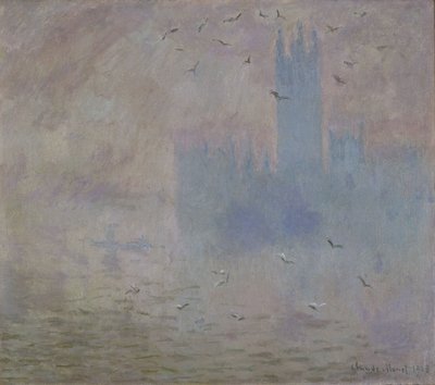 The Houses of Parliament, Seagulls by Claude Monet