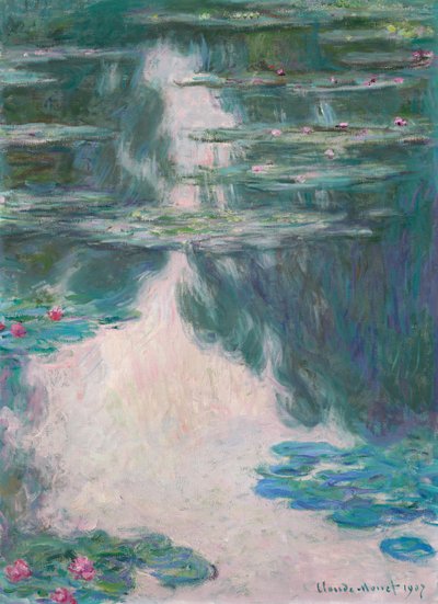 Water Lilies, Grey Weather by Claude Monet