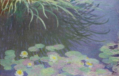 Water Lilies with Reflections of Tall Grass, 1914-1917 by Claude Monet