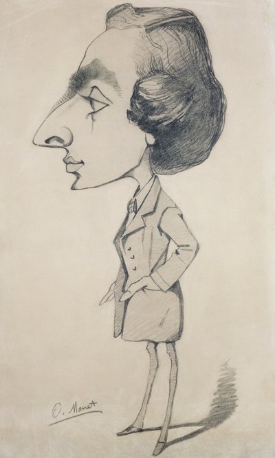 Young Man in the Style of a Romantic by Claude Monet