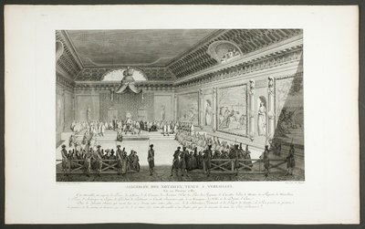 Assembly of Notable People, Held at Versailles, from the series Historical Tableaux of the French Revolution by Claude Niquet