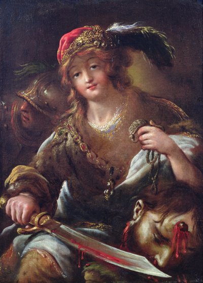 David with the head of Goliath by Claude Vignon