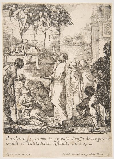 Healing the Paralytic by Claude Vignon