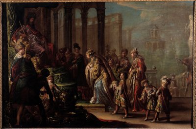 Solomon and the Queen of Saba also known as Esther before Assuerus 1er by Claude Vignon