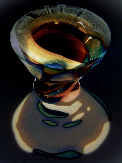Colorful Sculptural Vessel by Claudio Boczon
