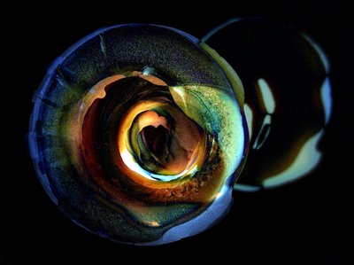Iridescent Glass Orbs by Claudio Boczon
