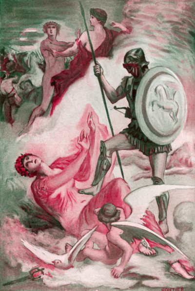 Illustration for the Iliad by Homer by Clement Goutier