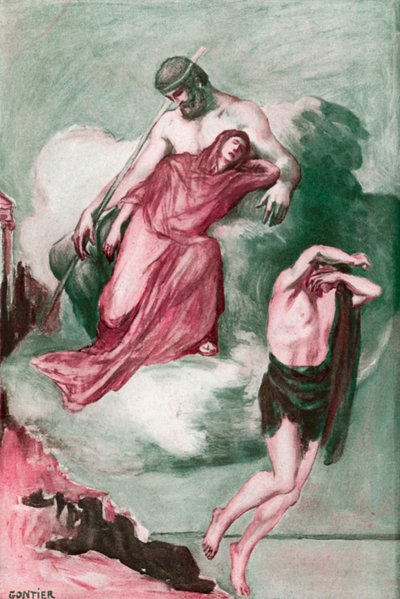 Illustration for the Iliad by Homer by Clement Goutier