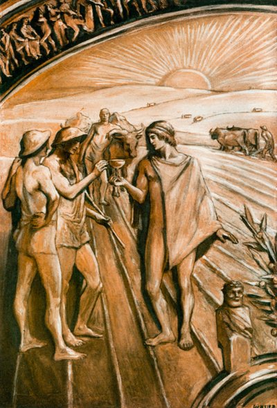 Illustration for the Iliad by Homer by Clement Goutier