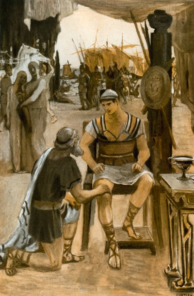 Illustration for the Iliad by Homer by Clement Goutier