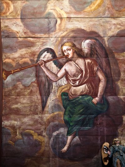 Locquirec (Finistère) / Saint-Jacques Church, Painted Vault Panelling by Cleran