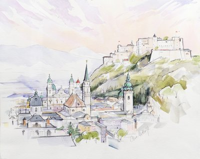 Salzburg Sunrise by Clive Metcalfe