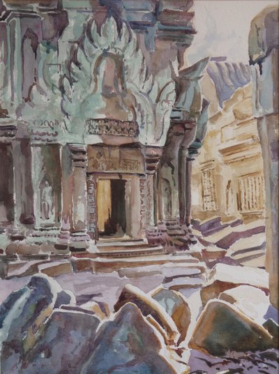 At the Heart of Ta Promh, 2000 by Clive Wilson