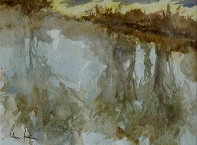 Kintbury Canal - Spring Morning, 2003 by Clive Wilson