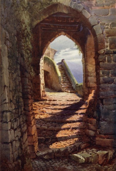 Mediaeval Porch, Via Laurienti, Cori by Commendator Formilli