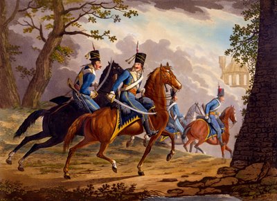 Austrian Hussars in Pursuit of the Enemy by Conrad Gessner