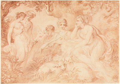 Shepherds and Shepherdesses by Conrad Martin Metz