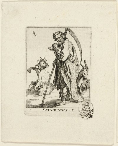 Saturn, plate one from The Seven Planets by Conrad Meyer