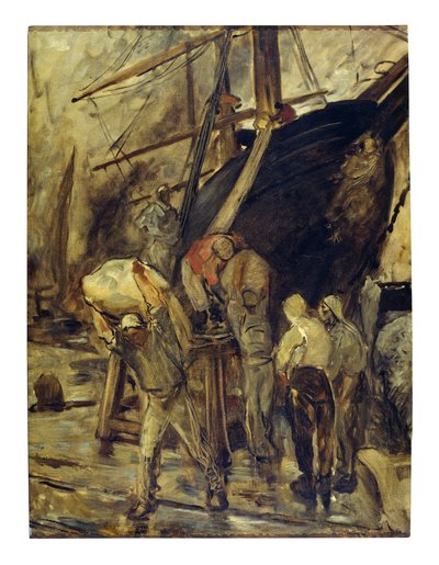 Unloading the Ship by Constantin Emile Meunier
