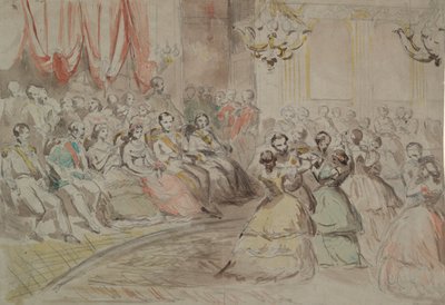 A State Ball, Presumably with Napoleon III by Constantin Guys