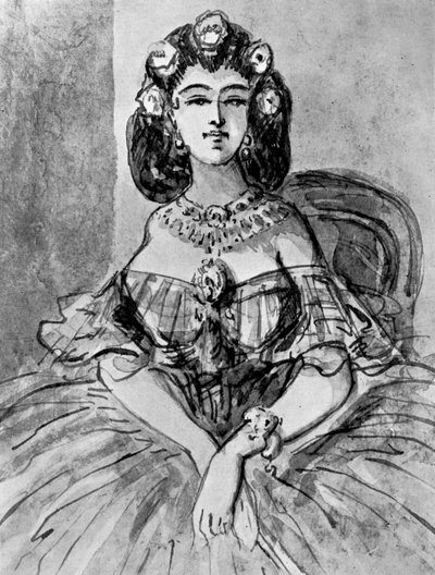 Portrait of a Lady, 19th Century, 1930 by Constantin Guys