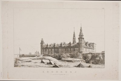 Kronborg Seen from the Northwest Side by Constantin Hansen