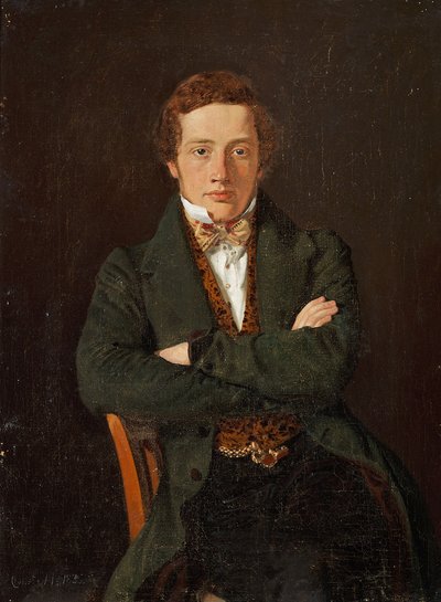 Portrait of Martin Hammerich (1811-1881), Three-Quarter Length Portrait, En Face by Constantin Hansen