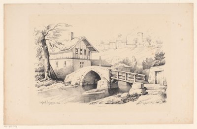Bridge and House in a Hilly Landscape (The Landscape) by Constantinus Cornelis Huysmans