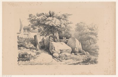 Landscape with Entrance Gate to Residence (The Landscape series) by Constantinus Cornelis Huysmans
